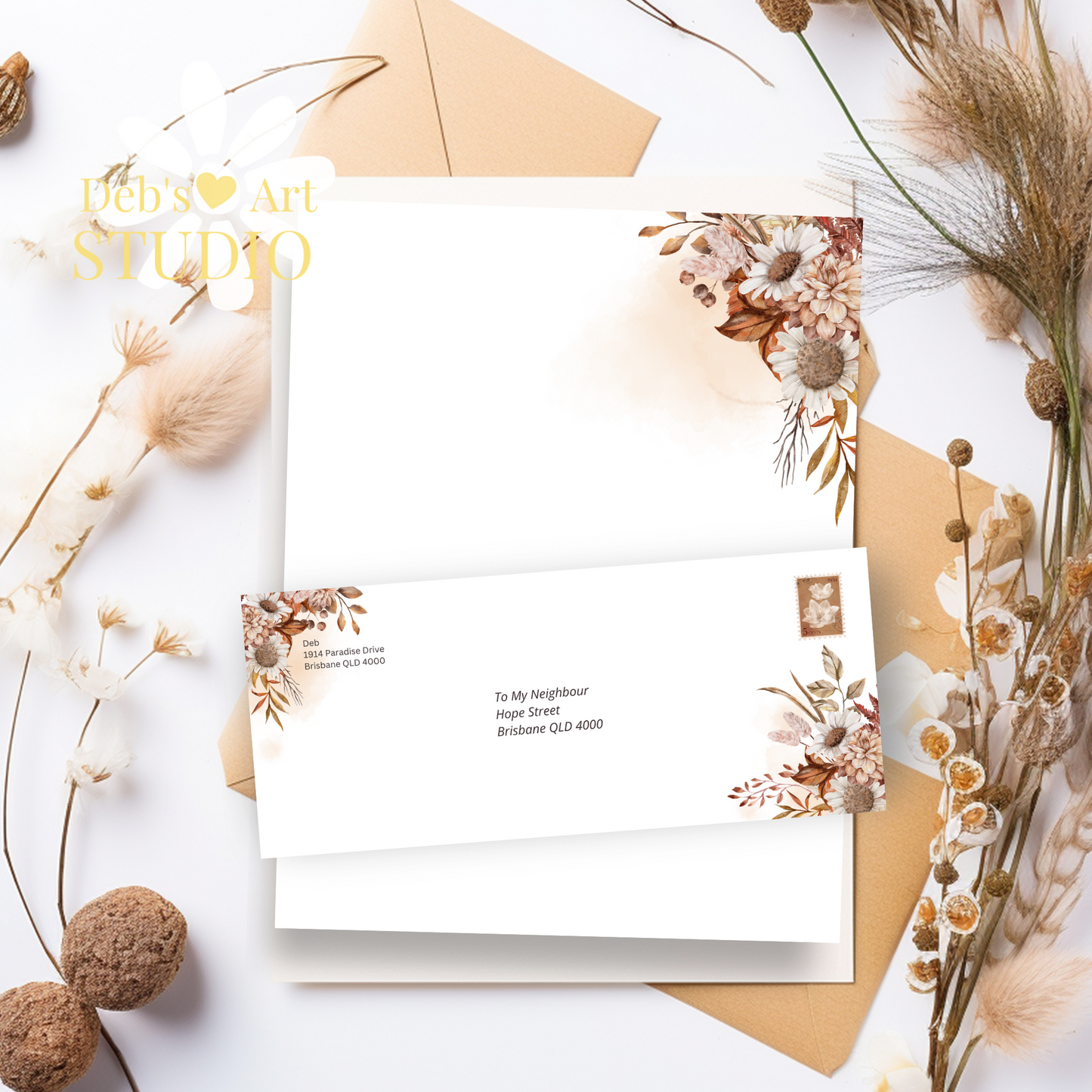 Visit jw.org, JW Envelopes | Memorial | Letter Writing | Autumn Boho