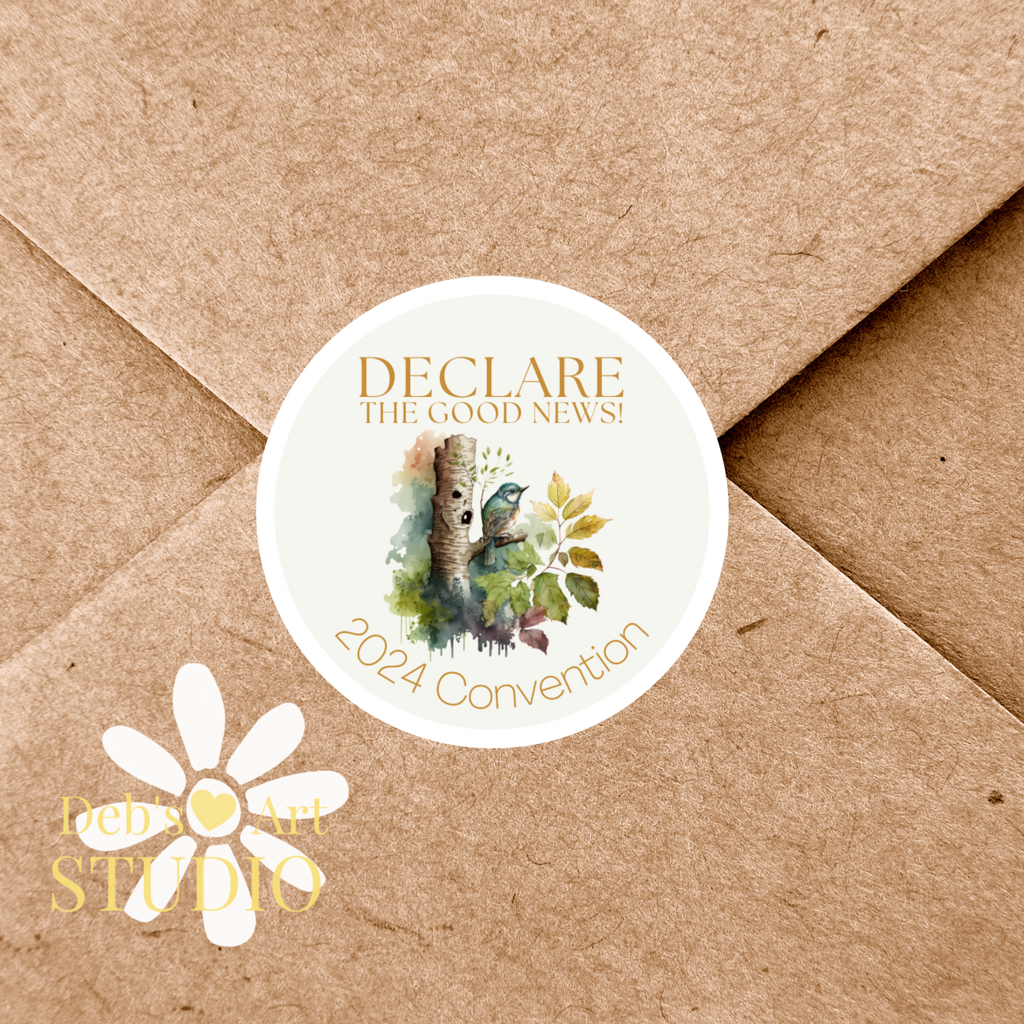 2024 Good News Convention | JW Envelope Stickers | Forest Birds