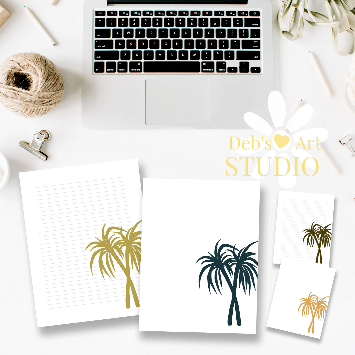 JW Letter Writing Paper | JW Printable | Letterheads | Palm Trees