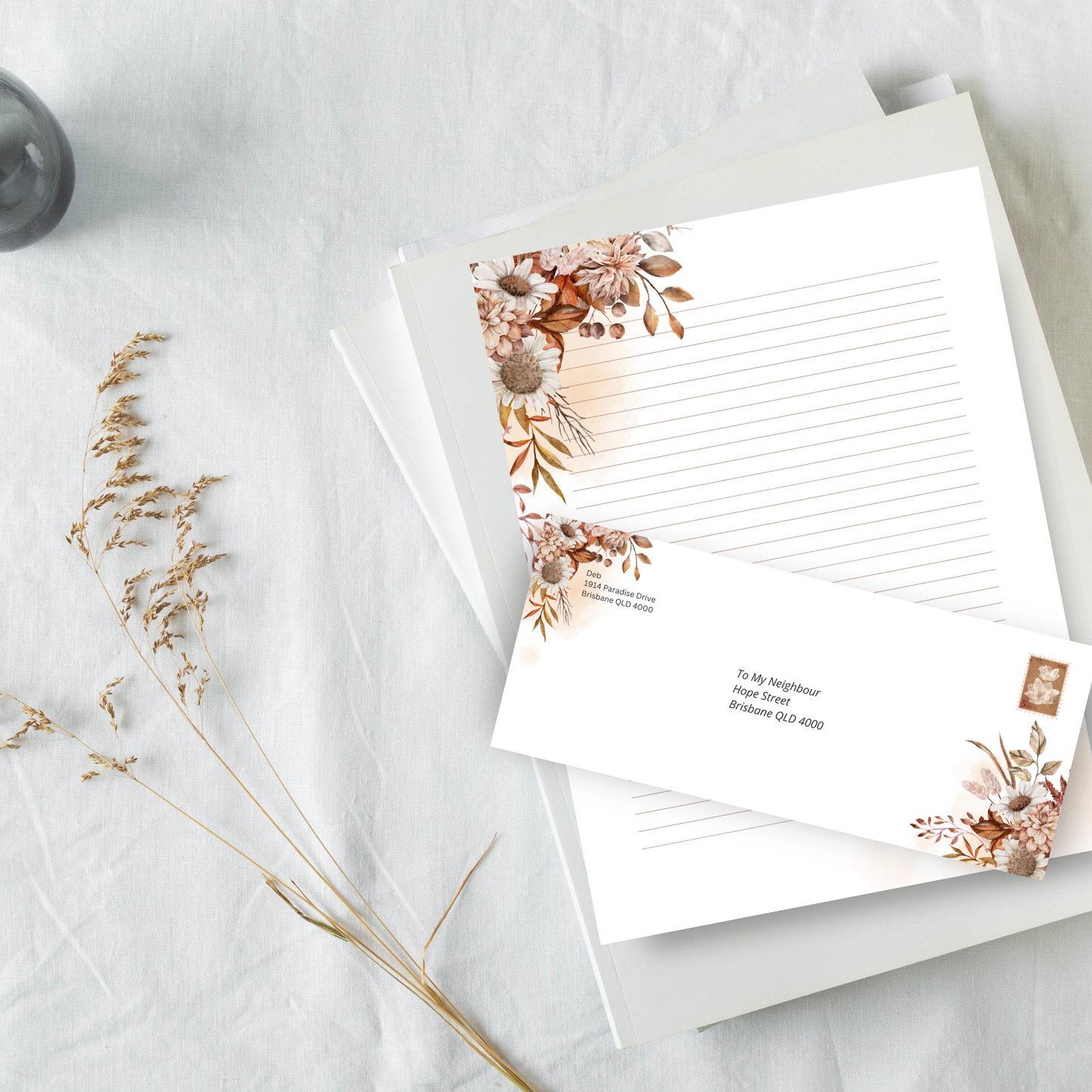 Visit jw.org, French, JW Envelopes | Memorial | Letter Writing | Autumn Boho