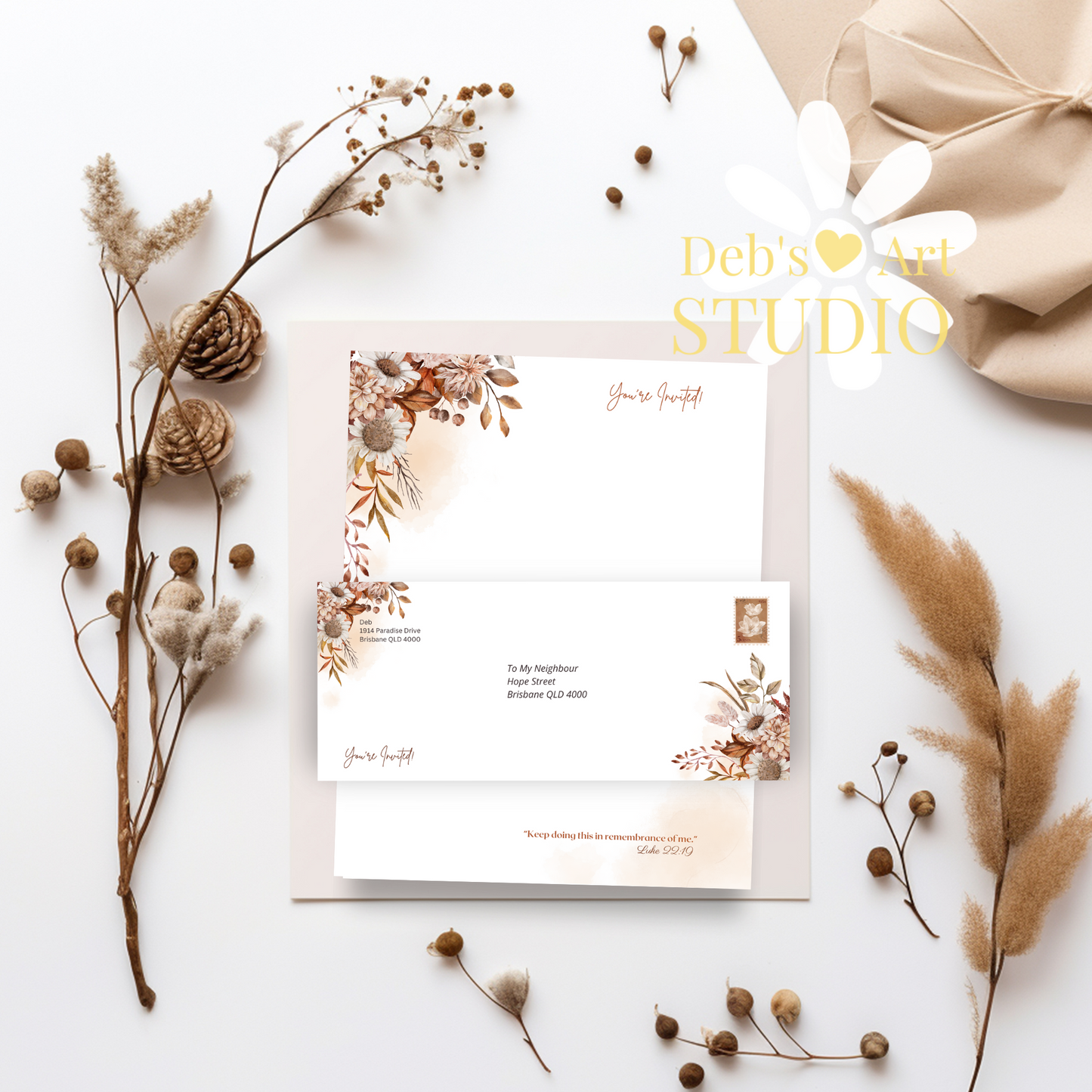 Visit jw.org, JW Envelopes | Memorial | Letter Writing | Autumn Boho