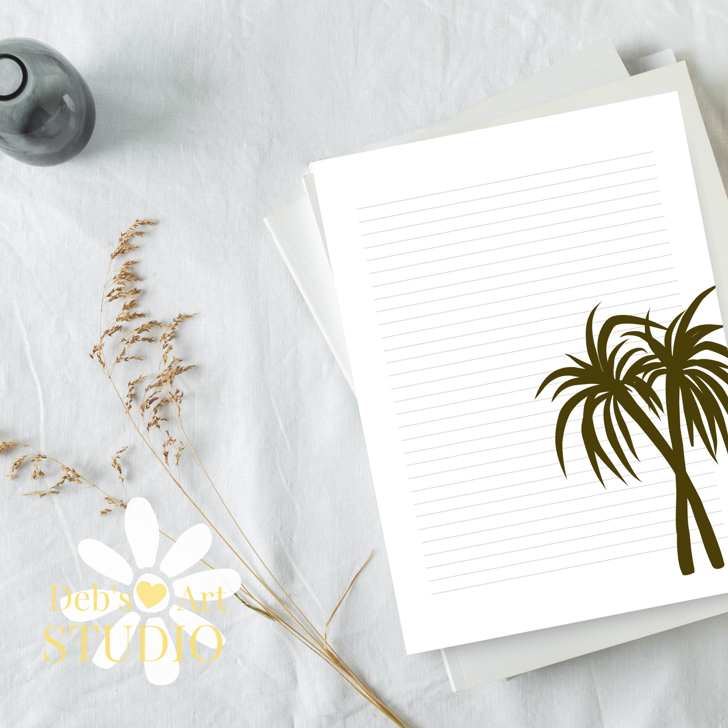 JW Letter Writing Paper | JW Printable | Letterheads | Palm Trees