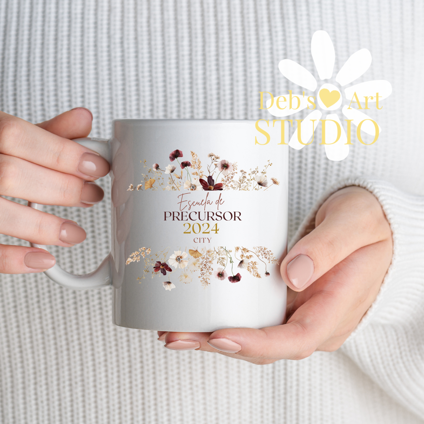 Spanish, Pioneer School Mug Design - Editable | JW Pioneer Gift | Boho