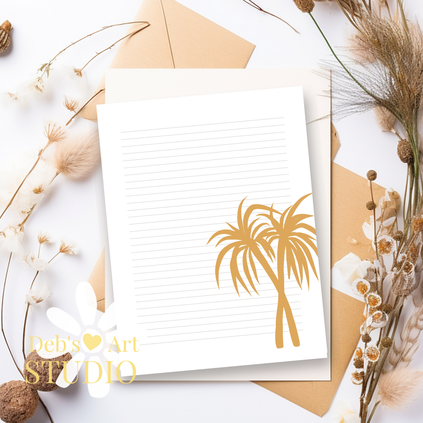 JW Letter Writing Paper | JW Printable | Letterheads | Palm Trees