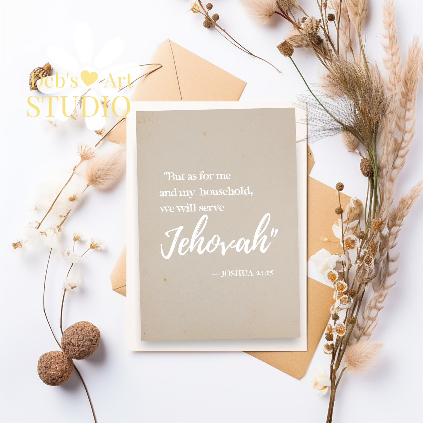 Bible Verse Wall Art | Joshua 24:15 | As for me and my household...