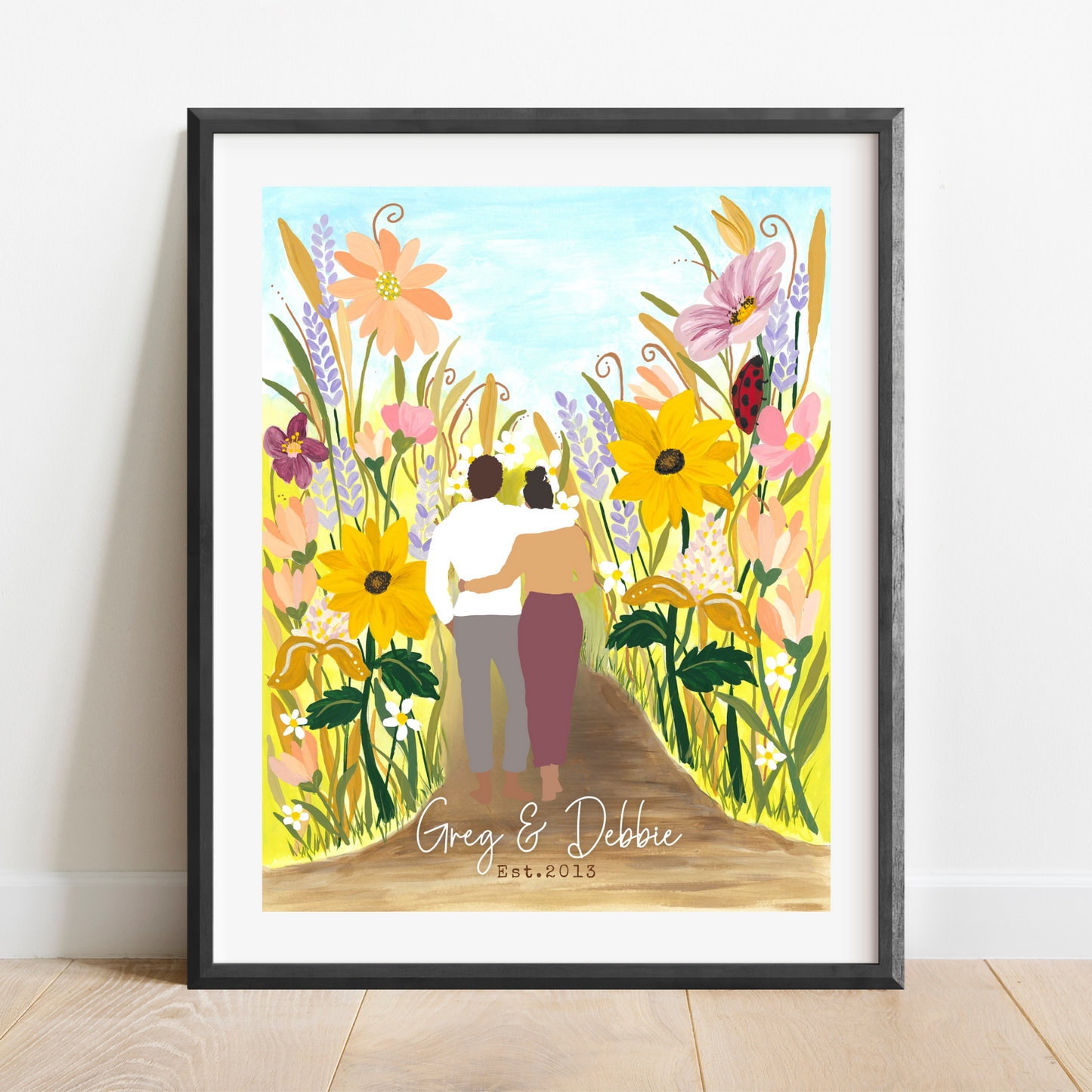 Custom Portrait | Couples Custom Print | JW Anniversary Gift | Wedding