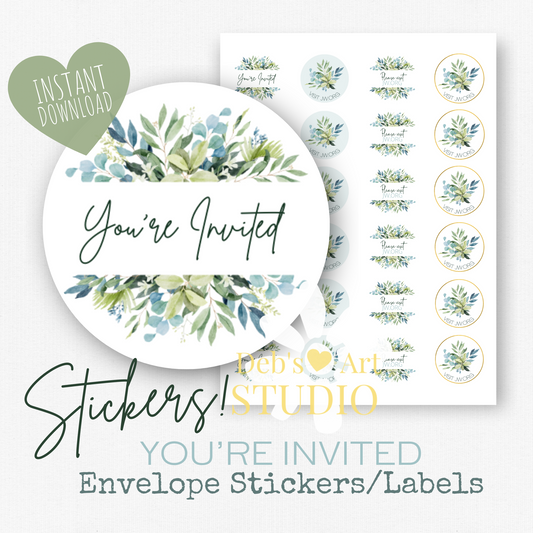 Memorial | Envelope Stickers | JW Letter Writing | Eucalyptus Leaves