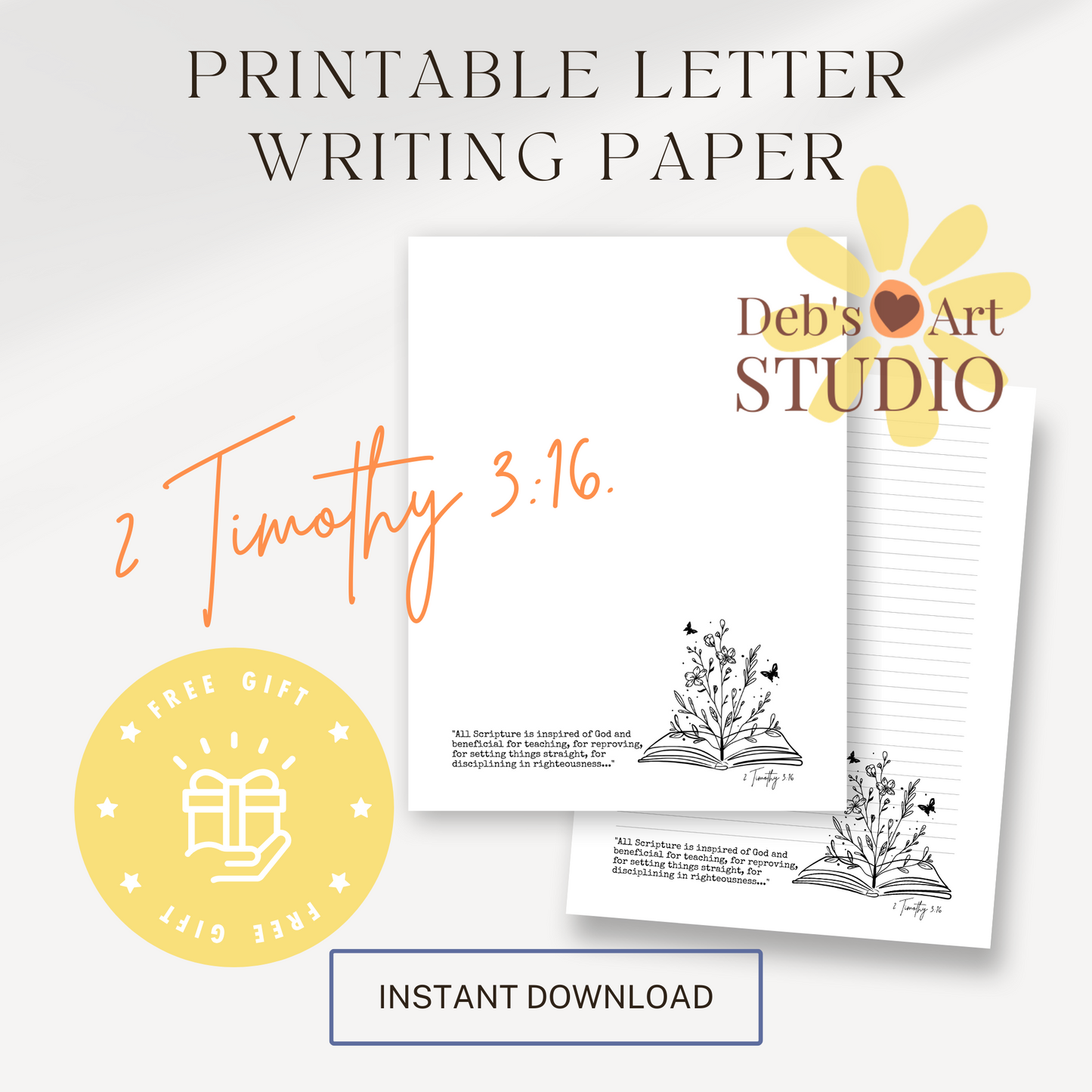 Freebie Printable November - 2 Timothy 3:16 JW Letter Writing Printable