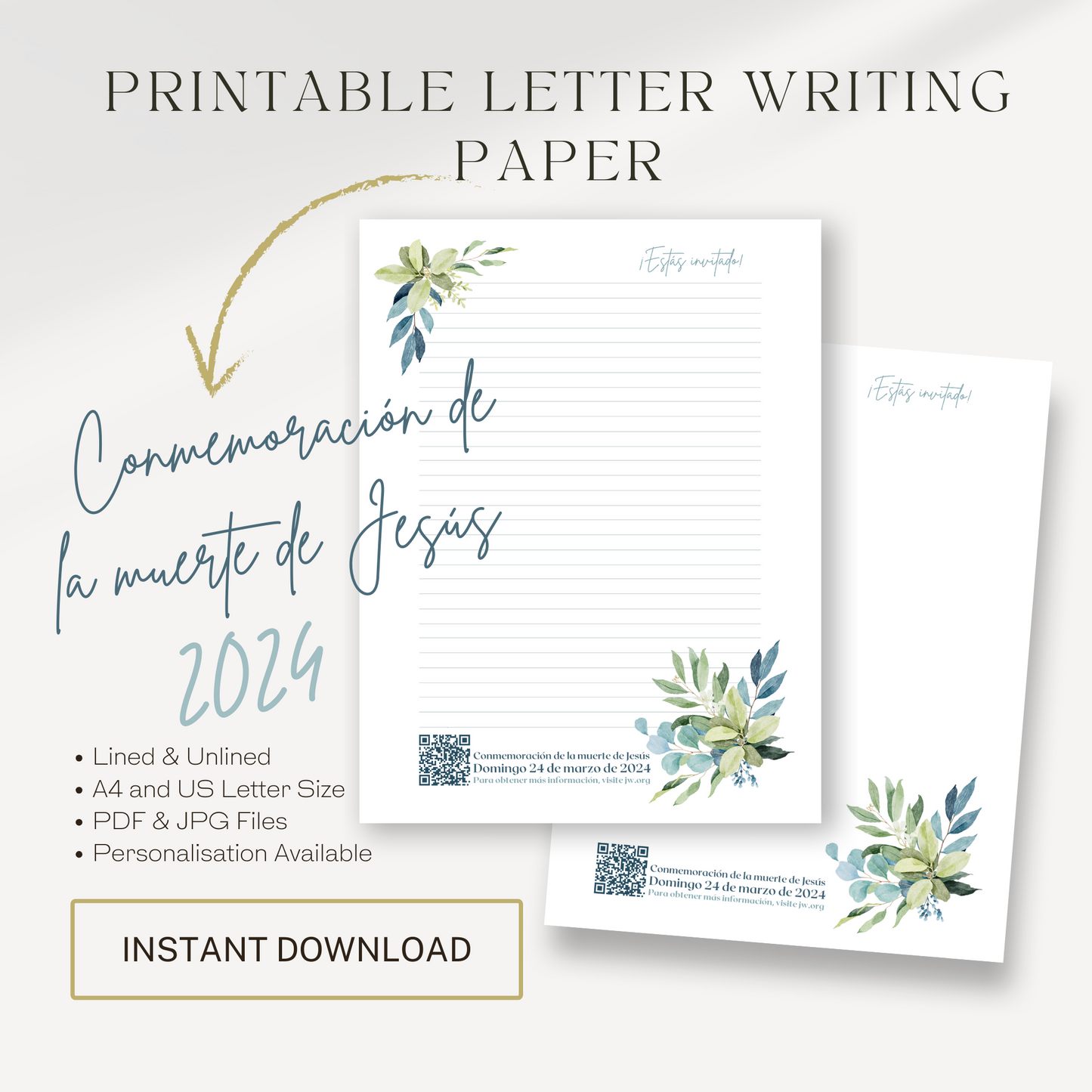 Memorial | Luke 22:19 | Spanish, JW Letter Writing | Eucalyptus Leaves