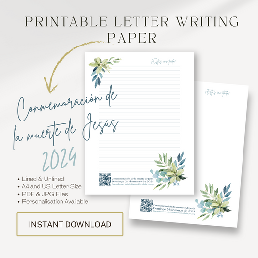 Memorial | Luke 22:19 | Spanish, JW Letter Writing | Eucalyptus Leaves
