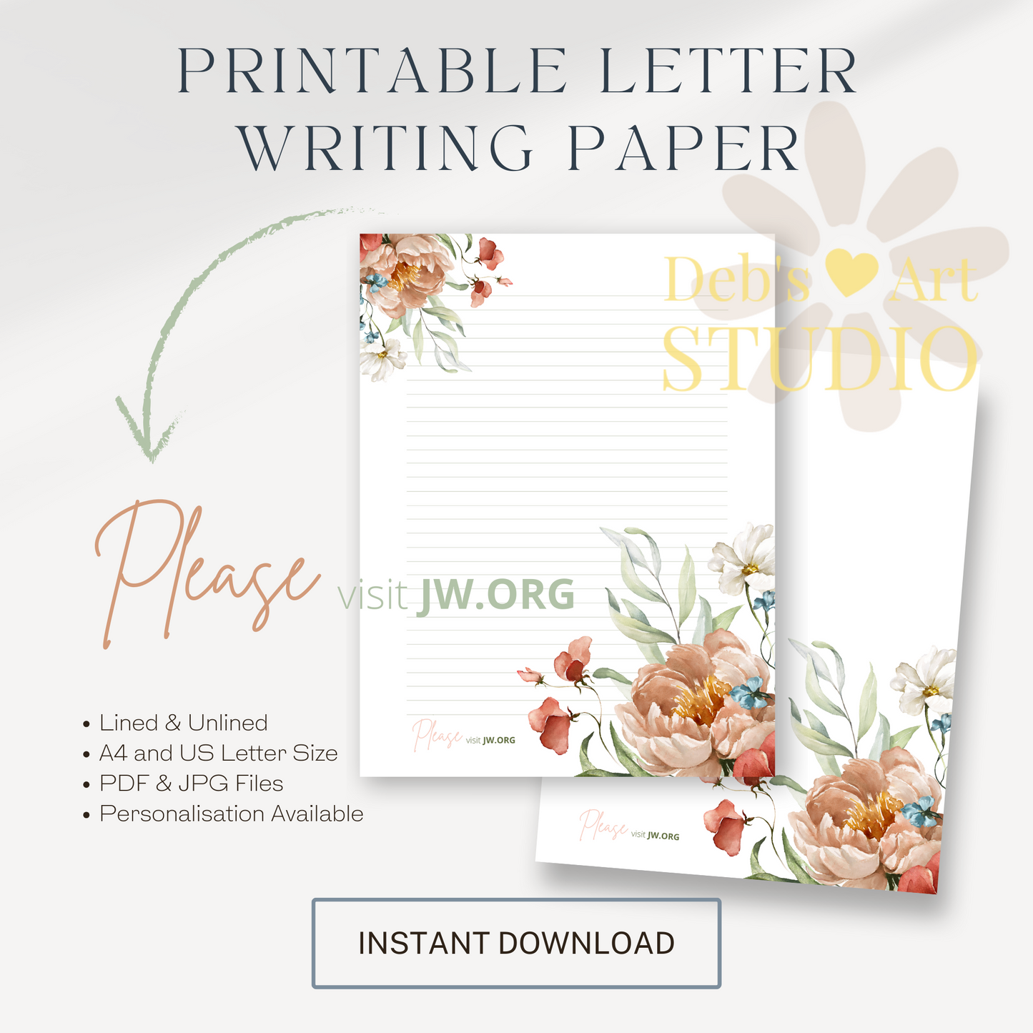 Visit jw.org, JW Letter Writing | Jehovah's Witnesses | Pink Botanical flower