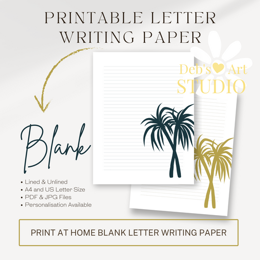 JW Letter Writing Paper | JW Printable | Letterheads | Palm Trees