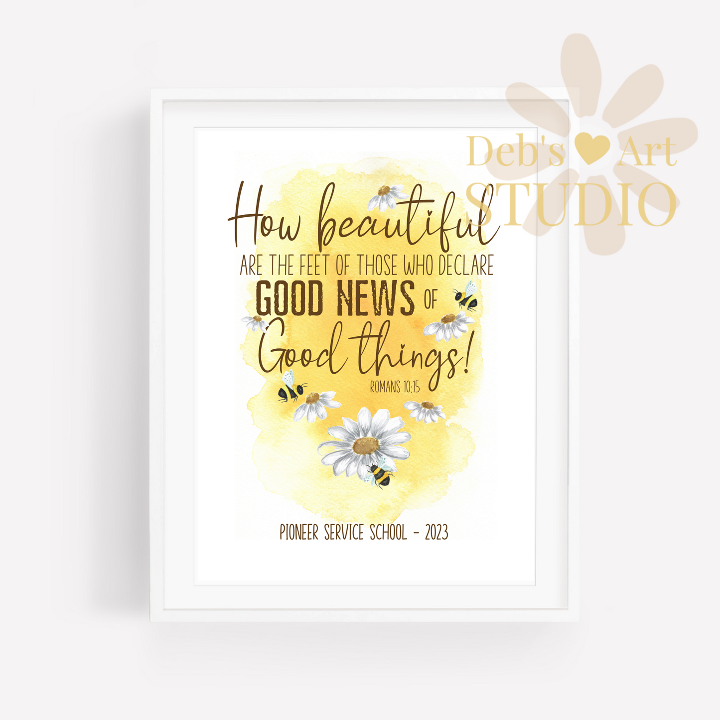 Romans 10:15, Bible Verse Wall Art | JW Pioneer Gifts | Pioneer School