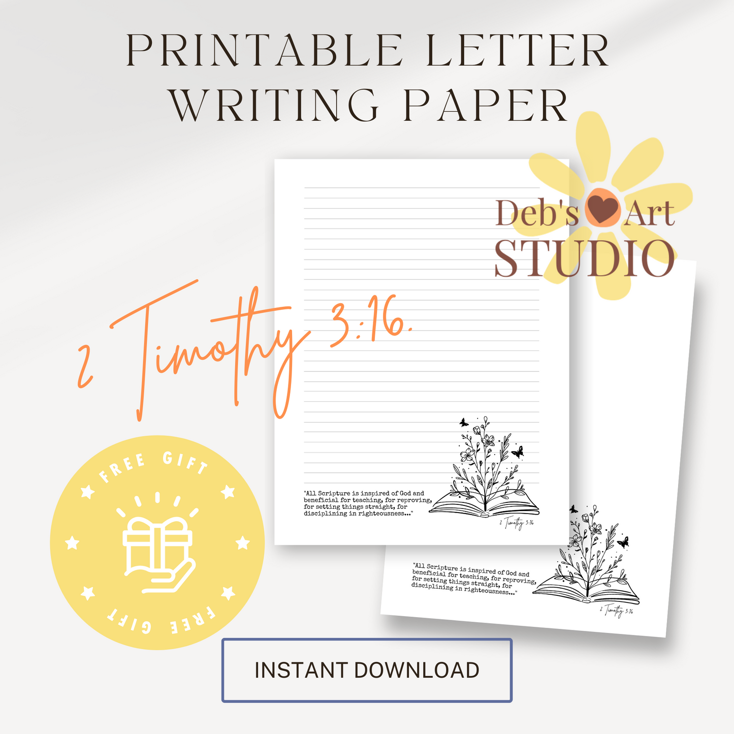 Freebie Printable November - 2 Timothy 3:16 JW Letter Writing Printable