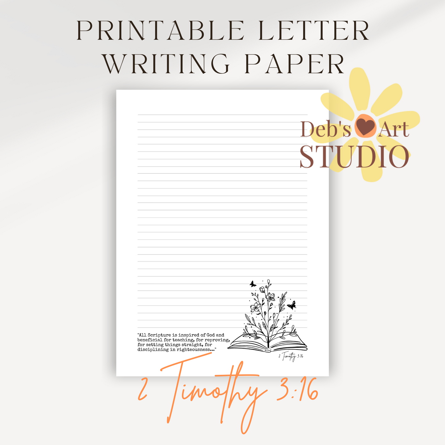 Freebie Printable November - 2 Timothy 3:16 JW Letter Writing Printable