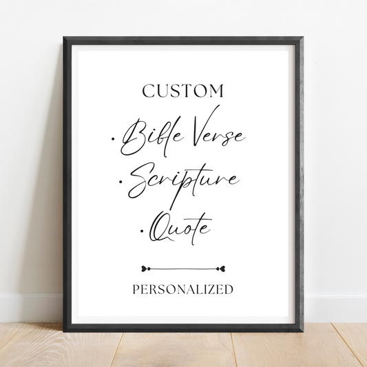 Custom Bible Verse | Scripture Wall Art | JW Baptism Gift | JW Gift