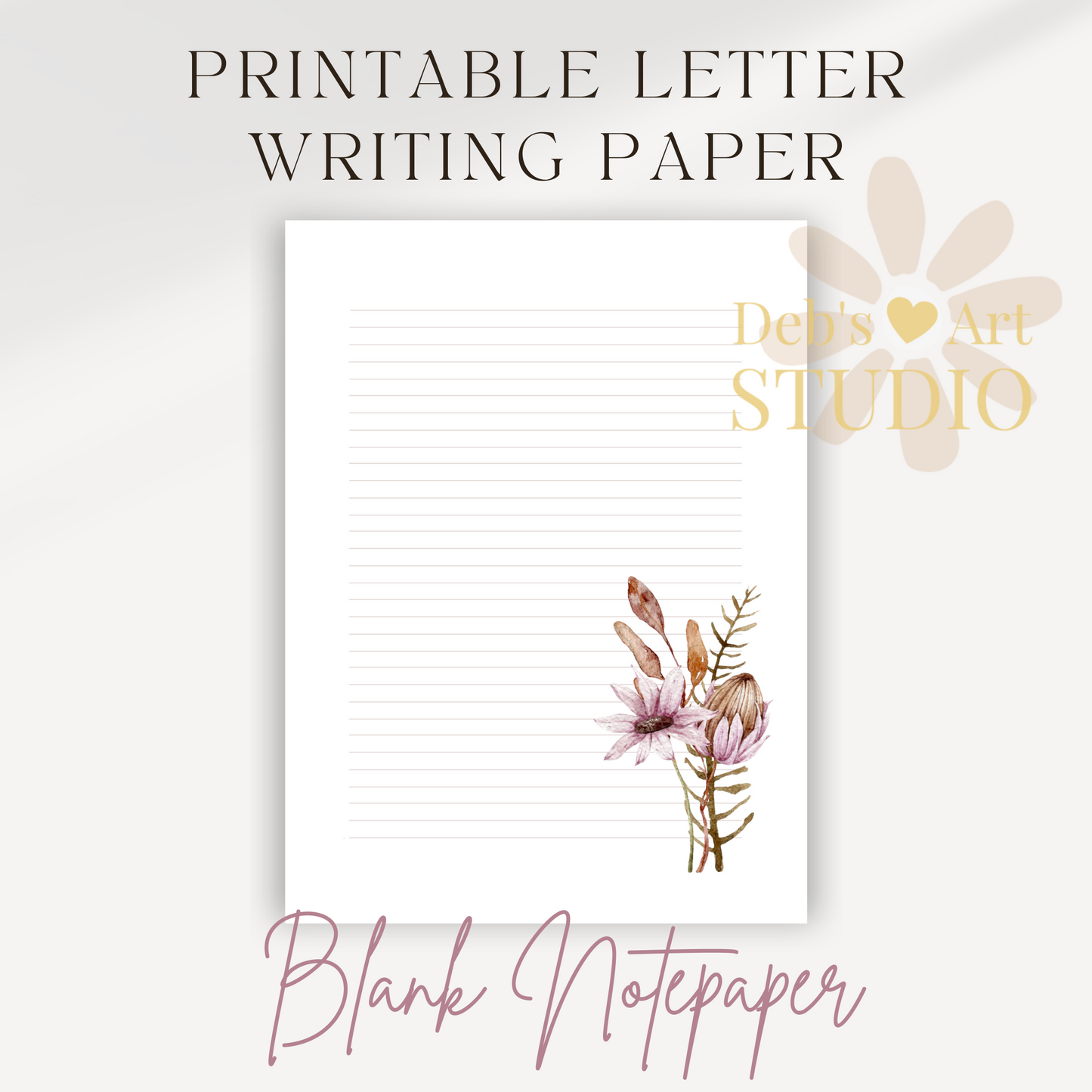 Letter Writing Paper | JW Printable | Letterheads | Botanicals