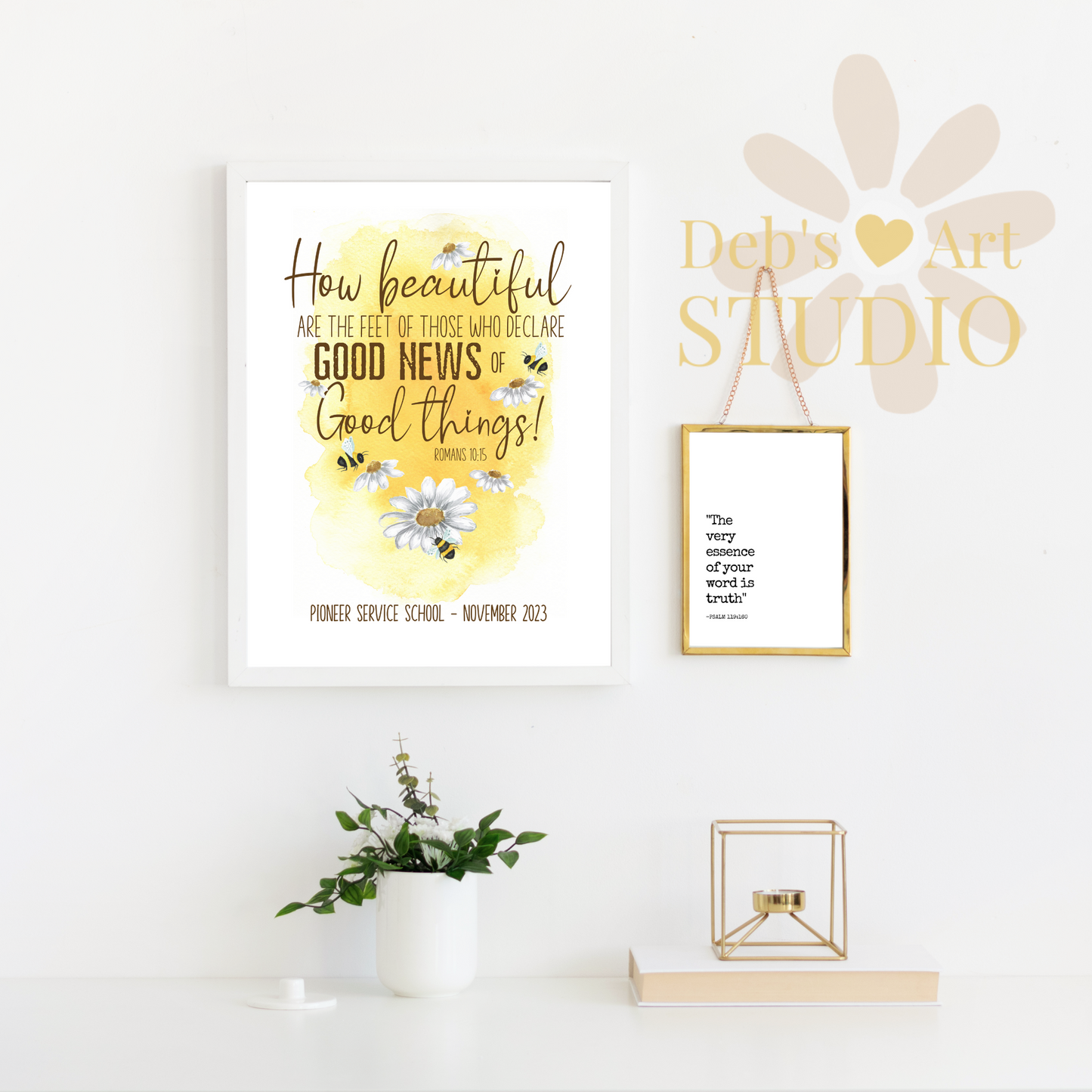 Romans 10:15, Bible Verse Wall Art | JW Pioneer Gifts | Pioneer School