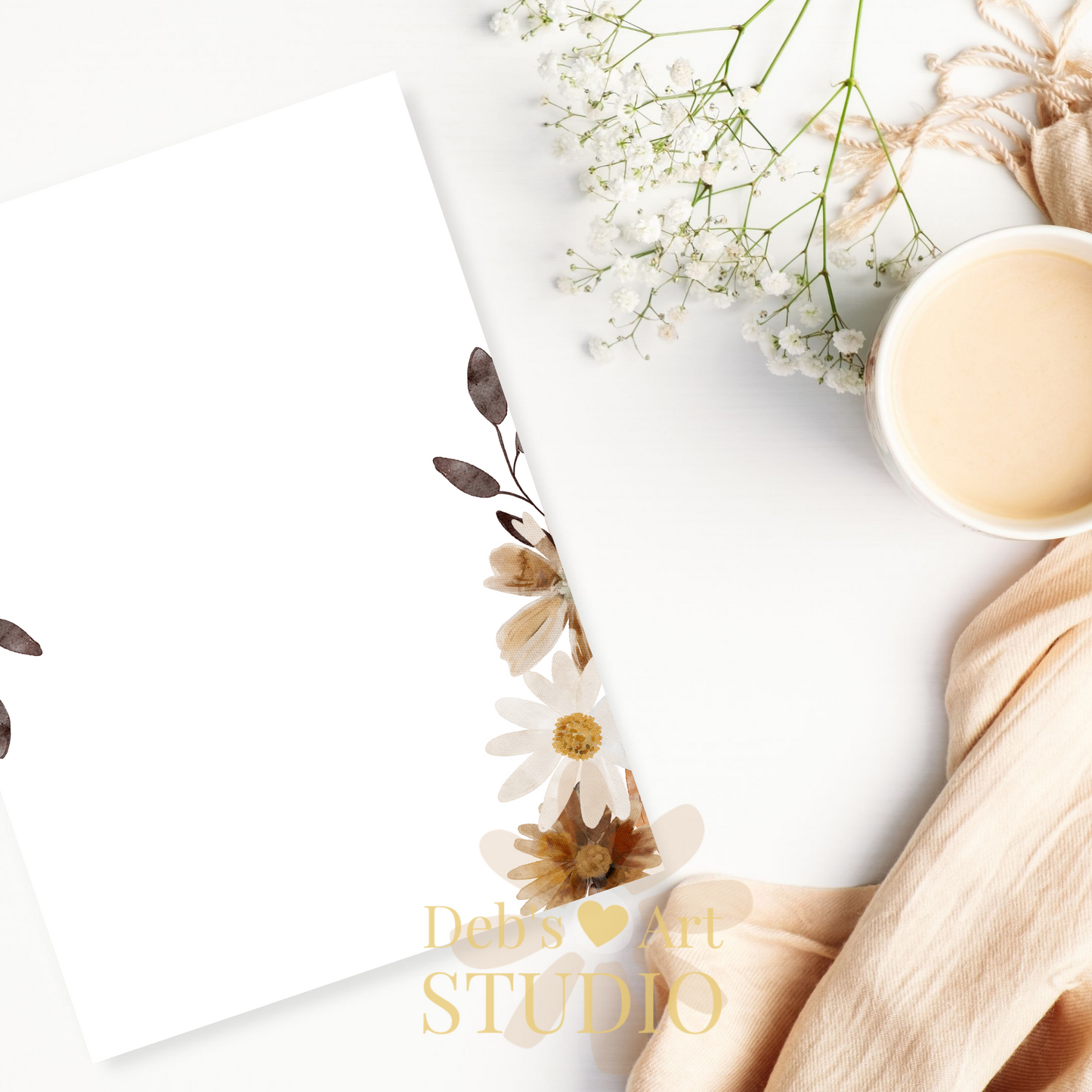 Letter Writing Paper | JW Printable | Letterheads | Fall Boho Flowers