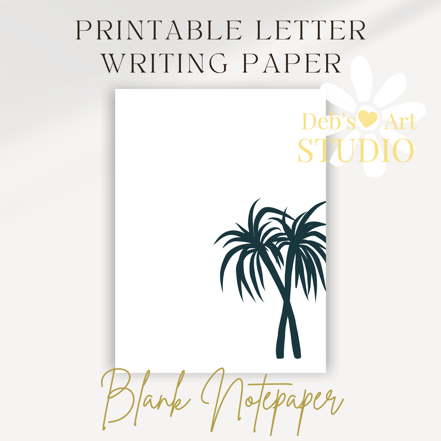 JW Letter Writing Paper | JW Printable | Letterheads | Palm Trees