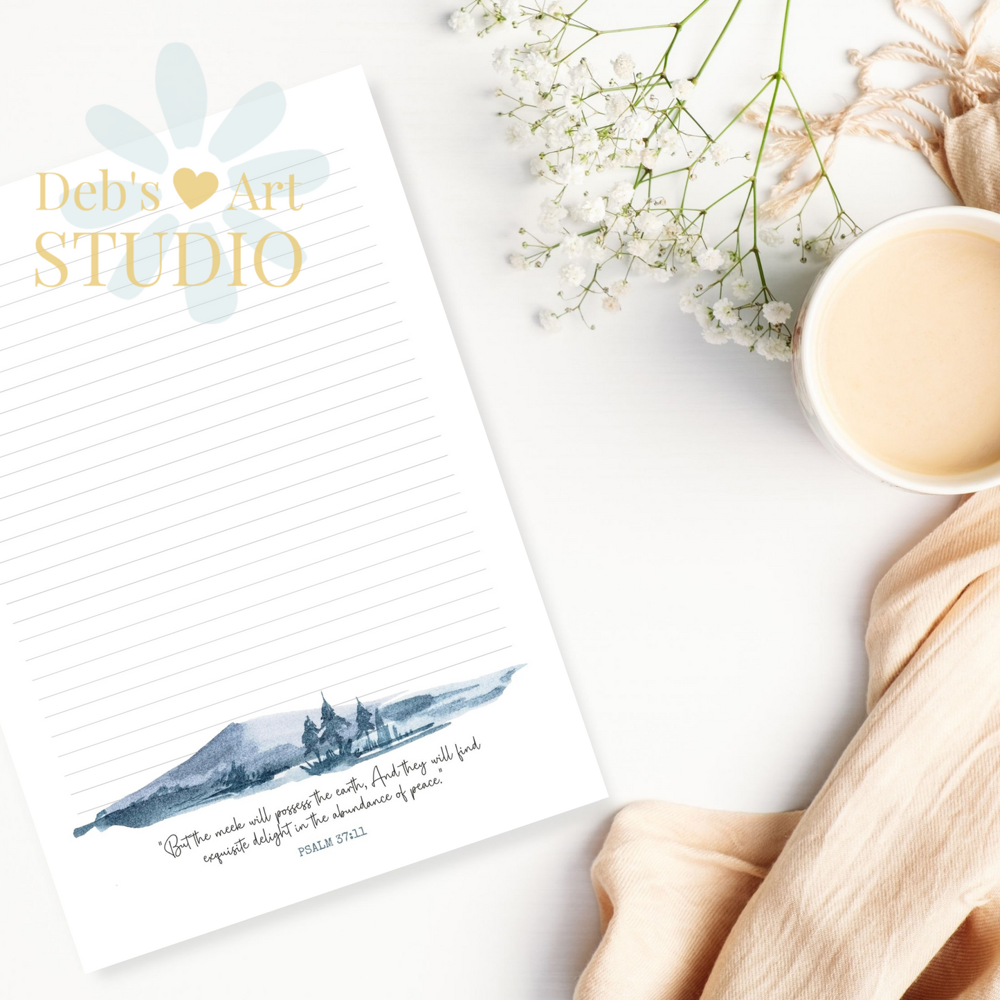 Psalm 37:11, JW Letter Writing Paper | JW Printable | Dutch Blue Mountains