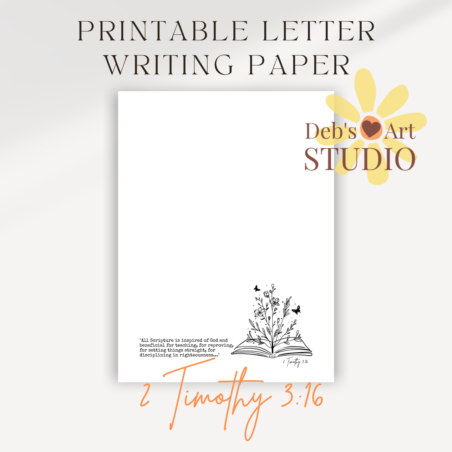 Freebie Printable November - 2 Timothy 3:16 JW Letter Writing Printable