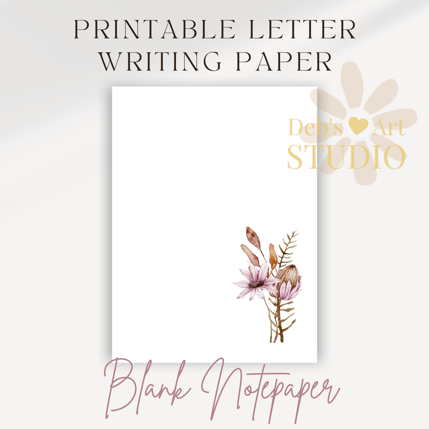 Letter Writing Paper | JW Printable | Letterheads | Botanicals