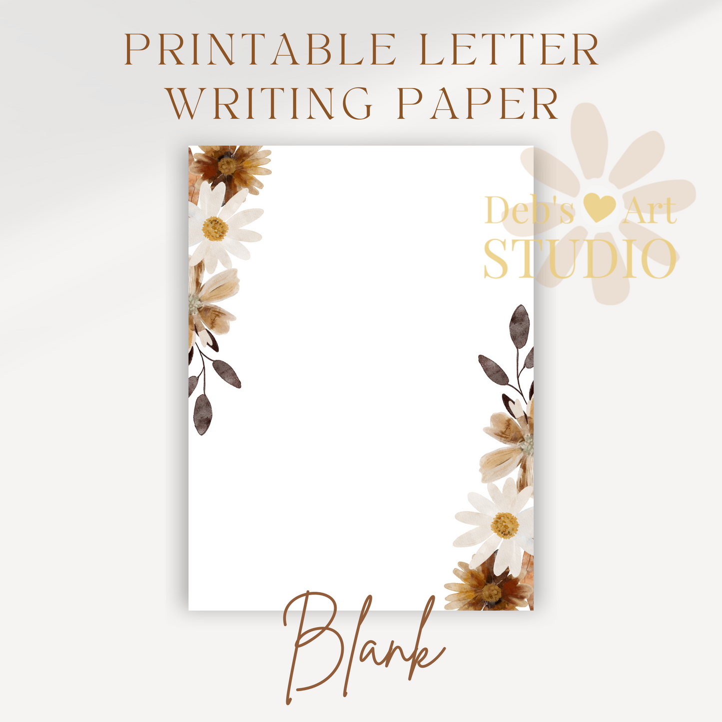 Matthew 6:10, JW Letter Writing Paper | Notepaper | Fall Boho Flowers