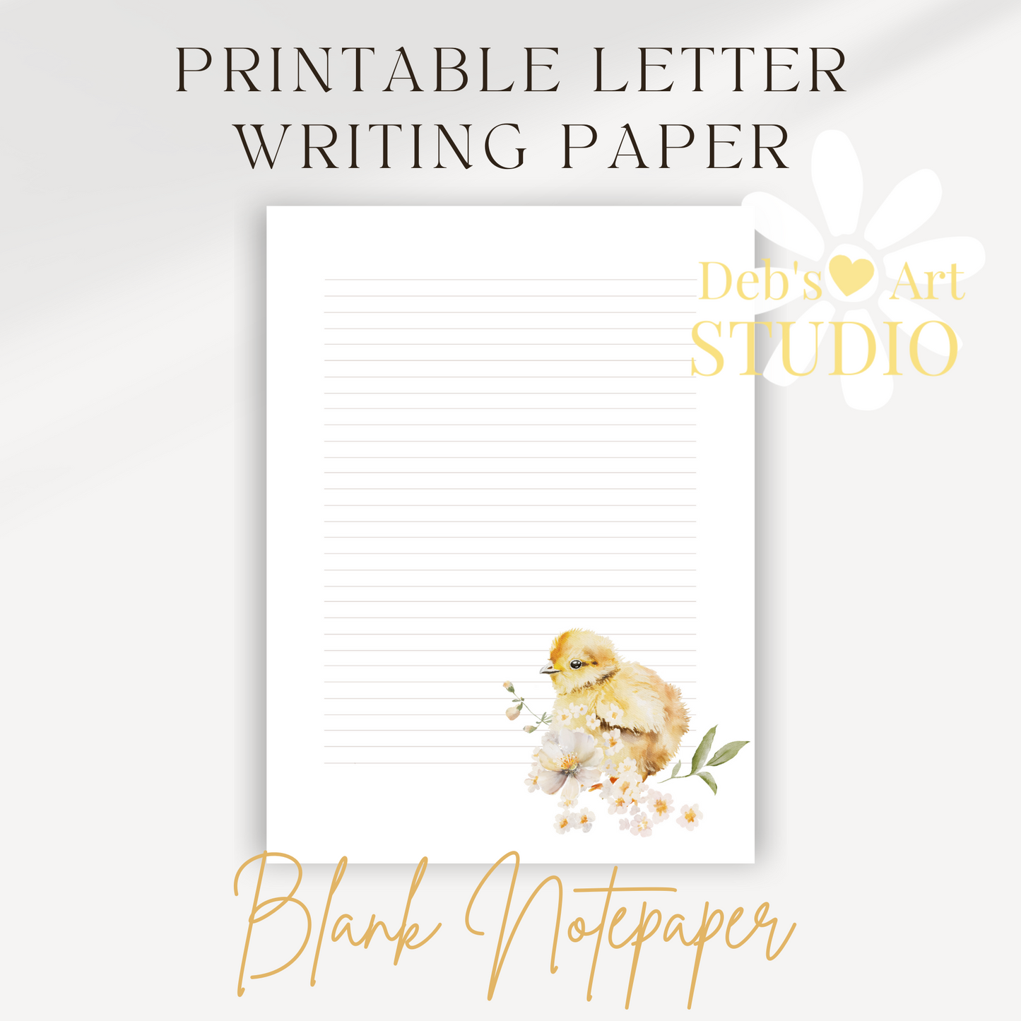 JW Letter Writing Paper | JW Printable | Notepaper | Baby Animals