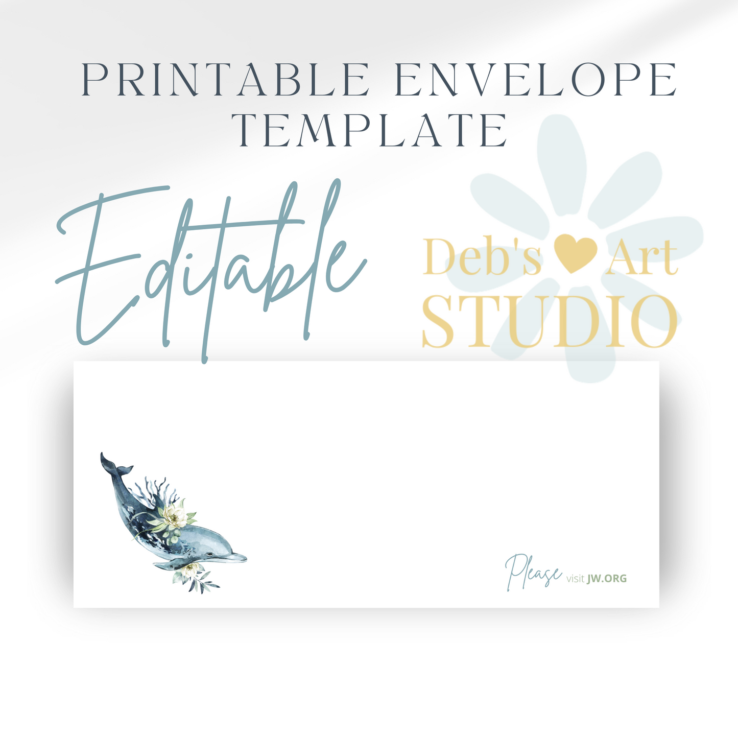 Printable Envelope | JW Printable | Letterheads | Ocean Fauna