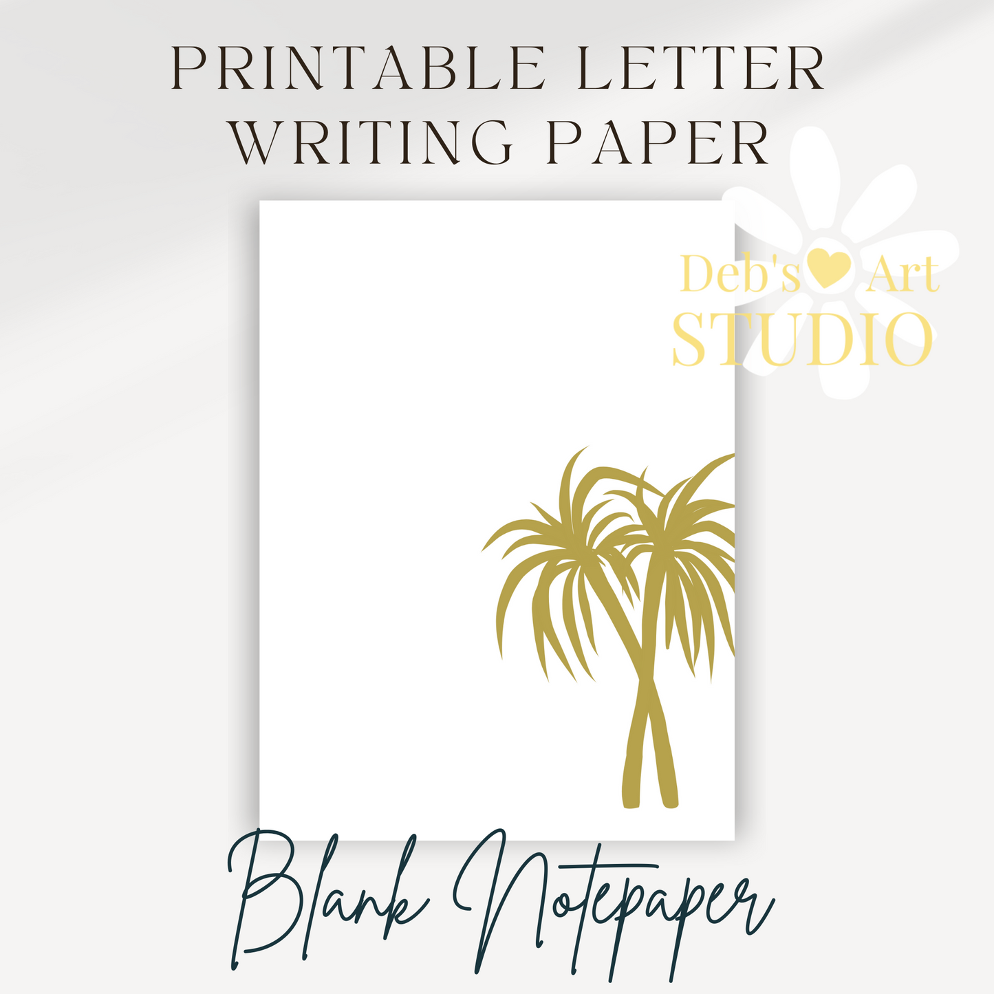 JW Letter Writing Paper | JW Printable | Letterheads | Palm Trees