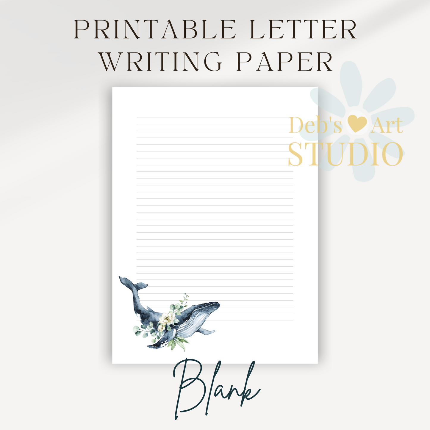 Letter Writing Paper | JW Printable | Letterheads | Ocean Fauna