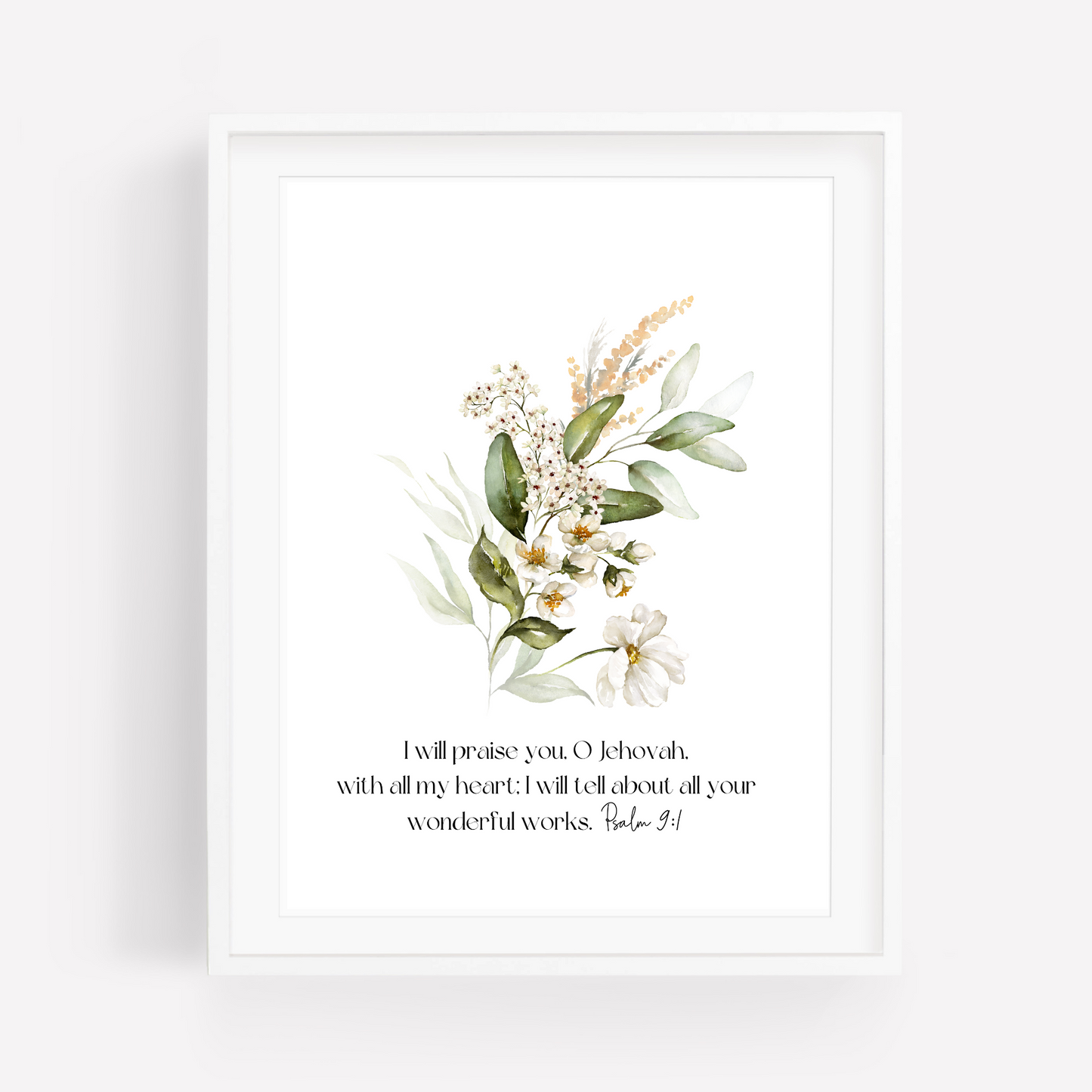 Custom Bible Verse Wall Art | Botanical Wall Art | Set of 3 Prints