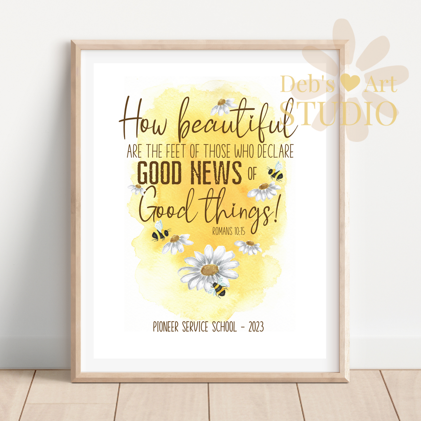 Romans 10:15, Bible Verse Wall Art | JW Pioneer Gifts | Pioneer School