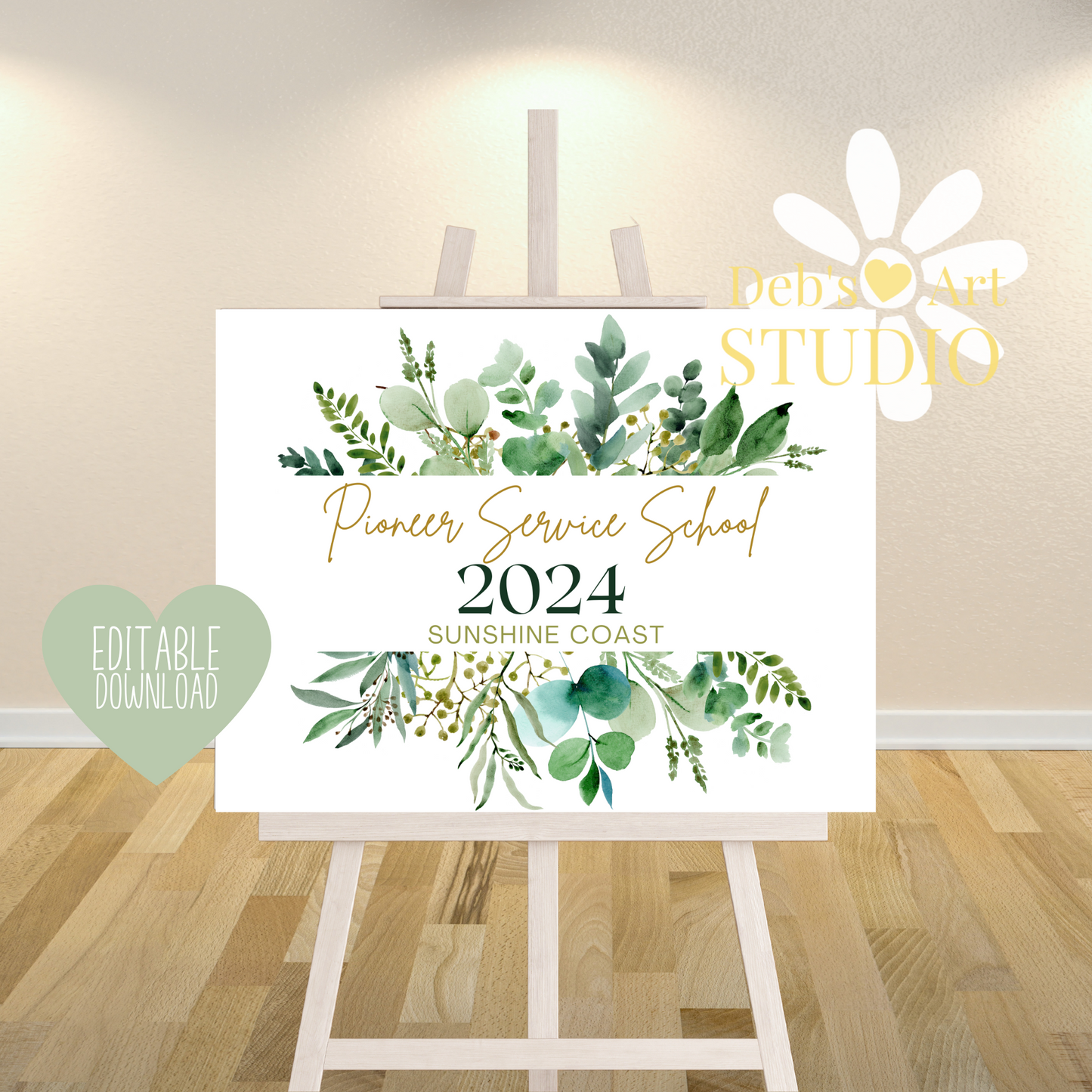 Pioneer School Welcome Sign - Editable Template | Jehovah's Witnesses