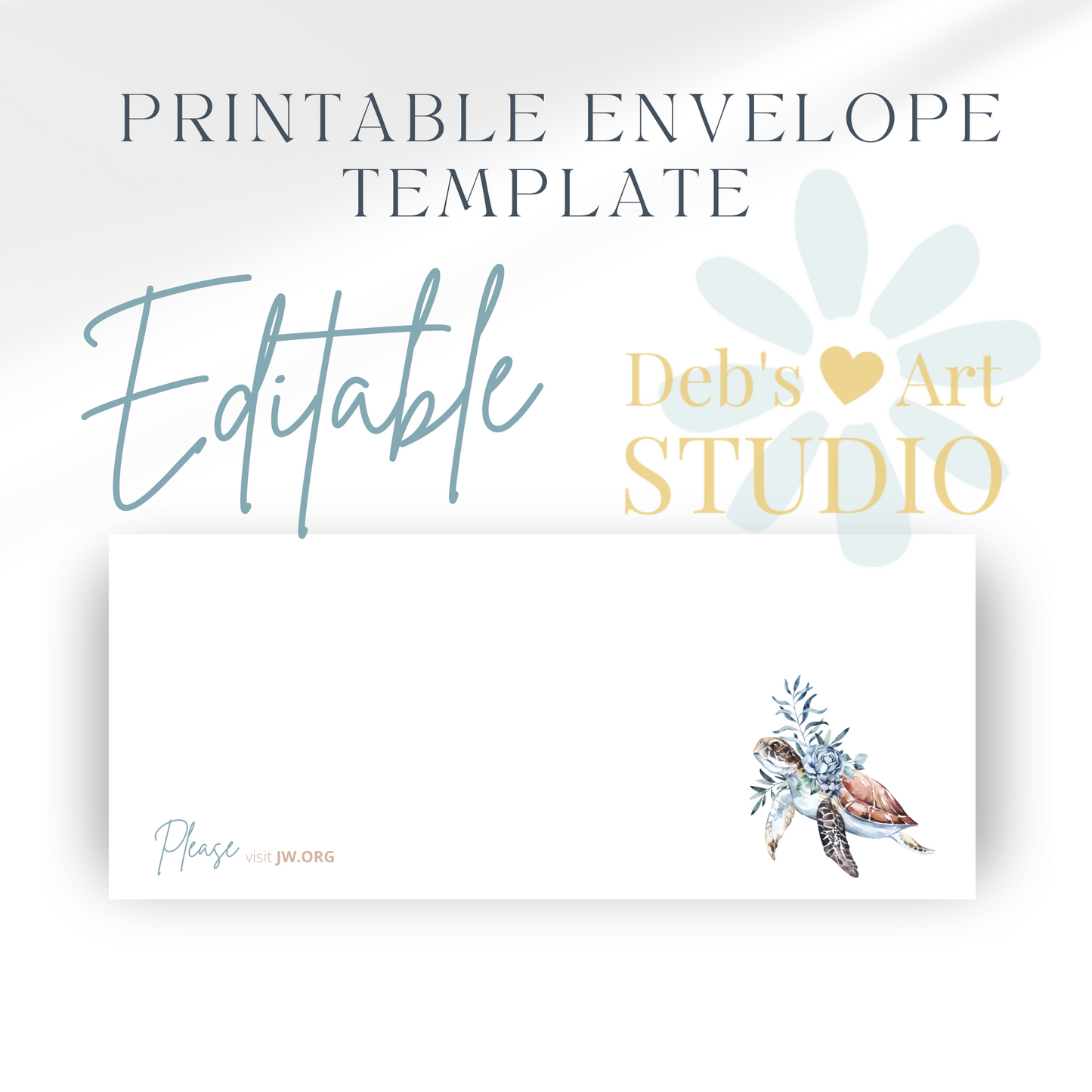 Printable Envelope | JW Printable | Letterheads | Ocean Fauna