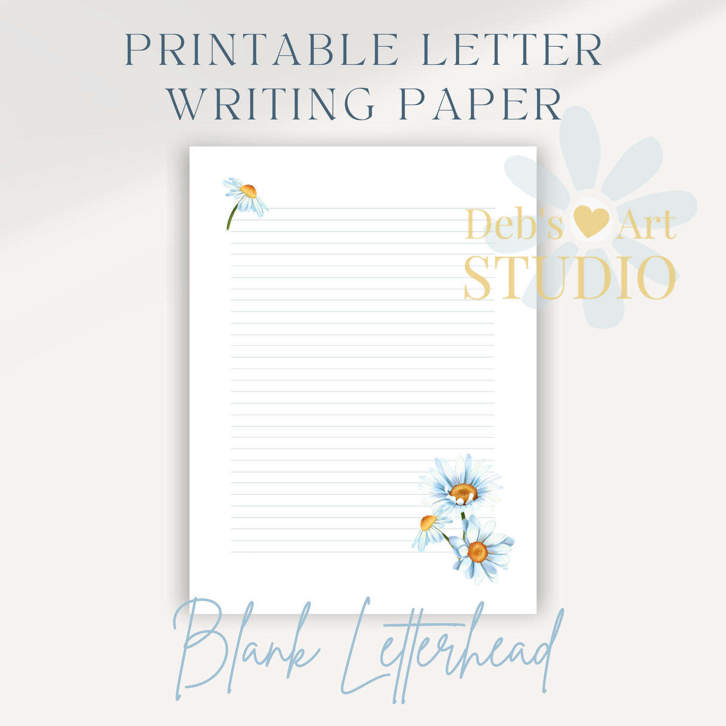 Enjoy Life Forever, JW Letter Writing Paper | Blue Daisies