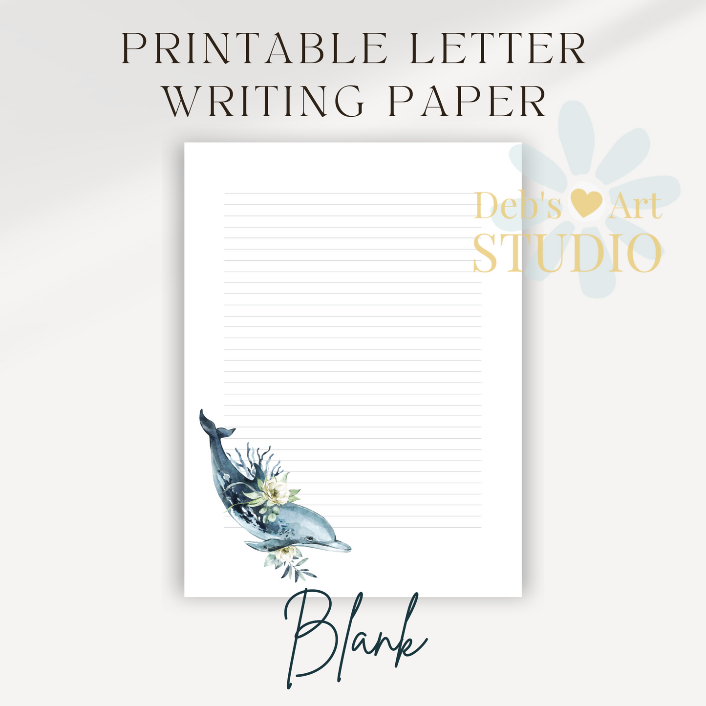 Letter Writing Paper | JW Printable | Letterheads | Ocean Fauna