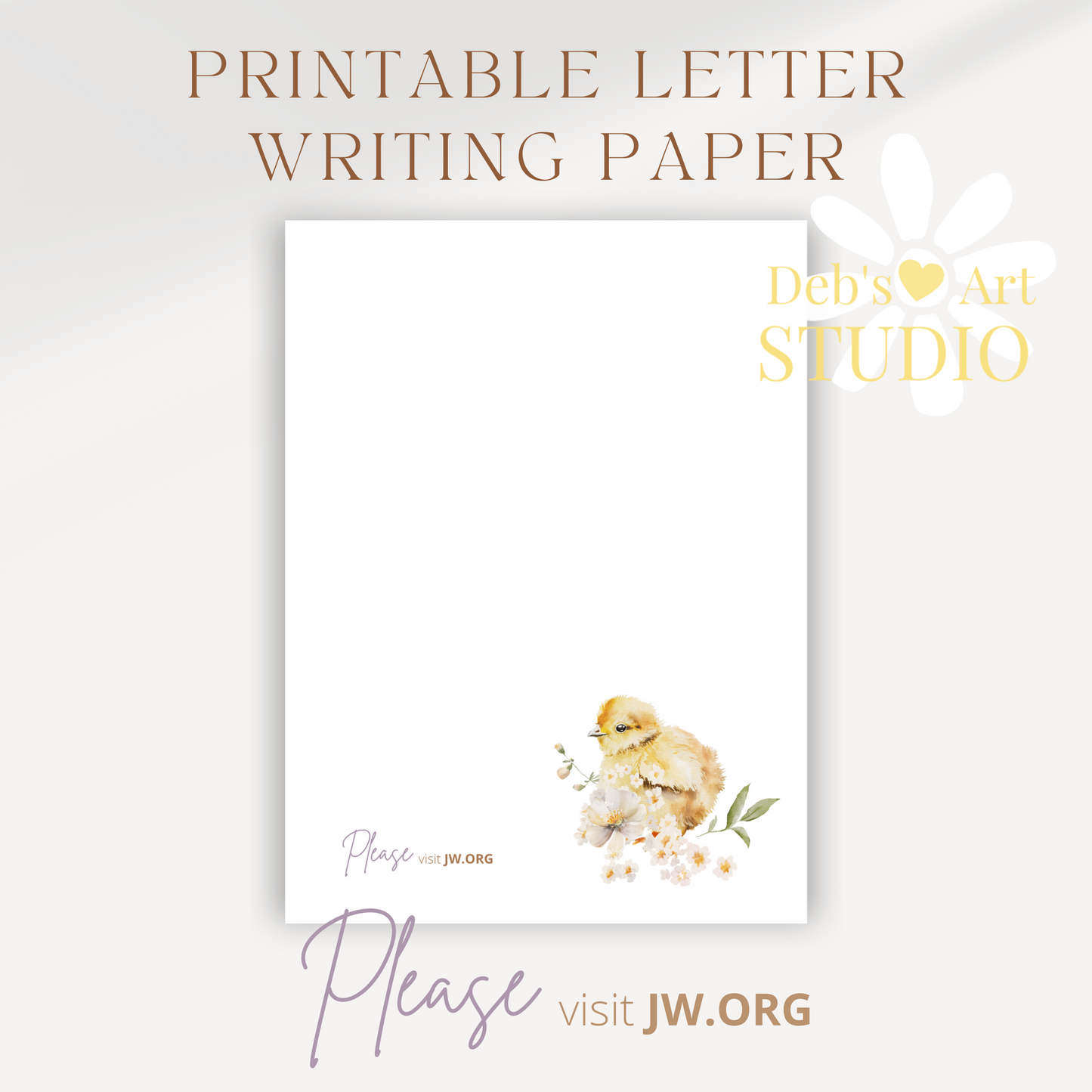 Visit jw.org, JW Letter Writing Paper | JW Printable | Furry Friends