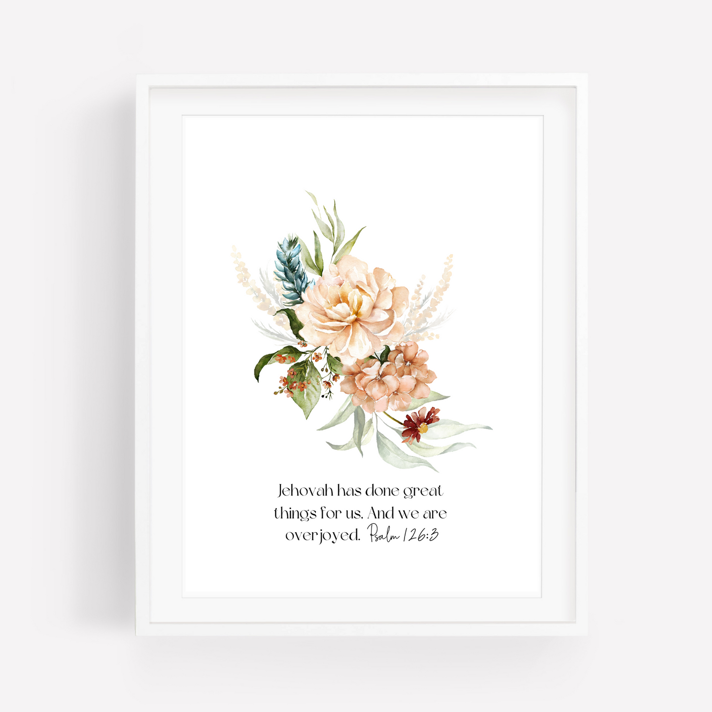 Custom Bible Verse Wall Art | Botanical Wall Art | Set of 3 Prints