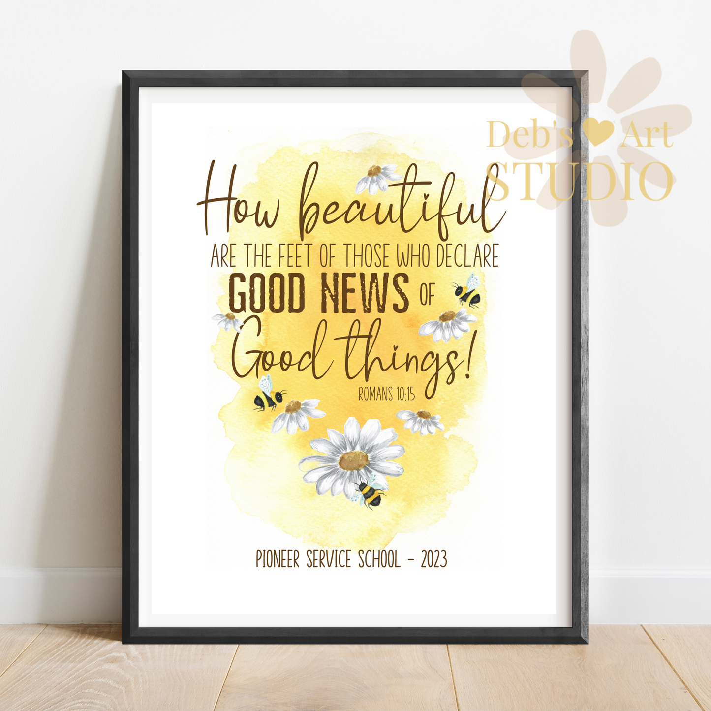 Romans 10:15, Bible Verse Wall Art | JW Pioneer Gifts | Pioneer School