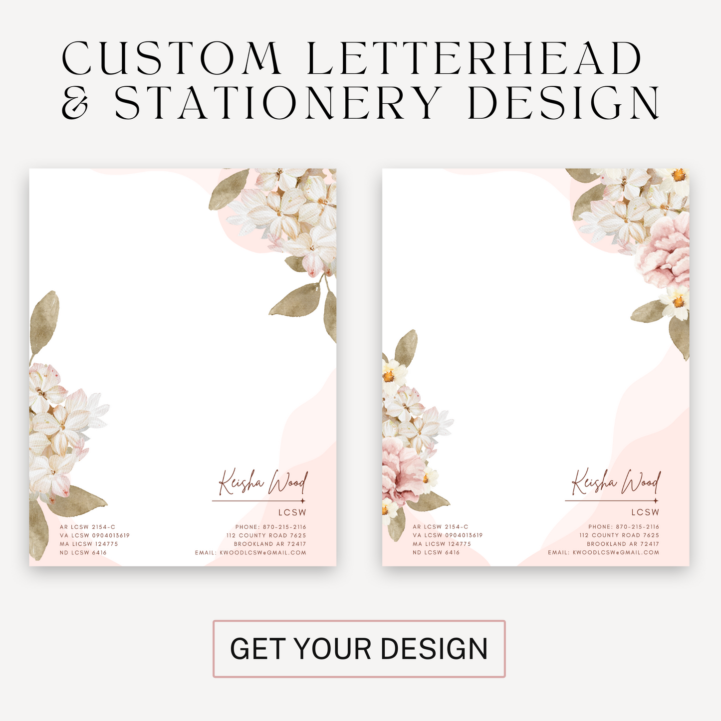 Custom Letterhead Design | Business Letterhead | Custom Stationery