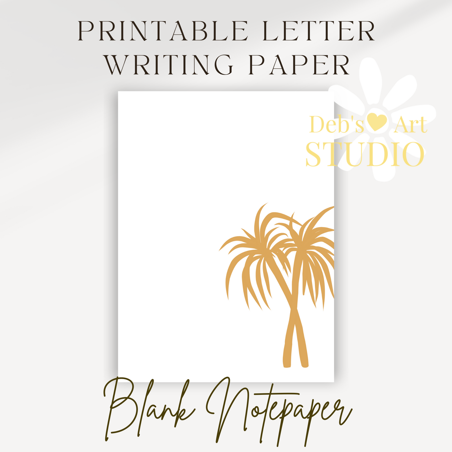 JW Letter Writing Paper | JW Printable | Letterheads | Palm Trees