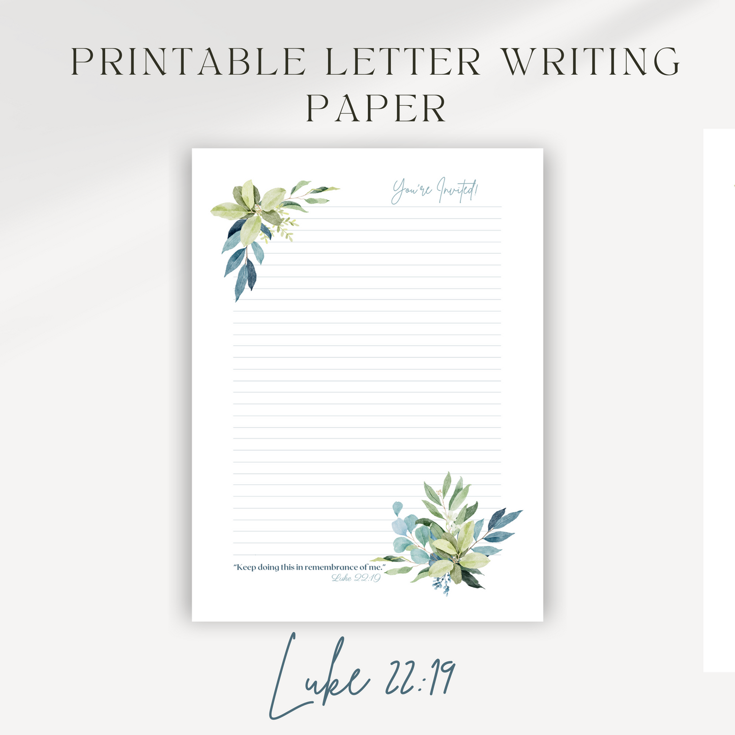 Memorial Invitation 2024 | Luke 22 19 | John 3 16 | JW Letter Writing