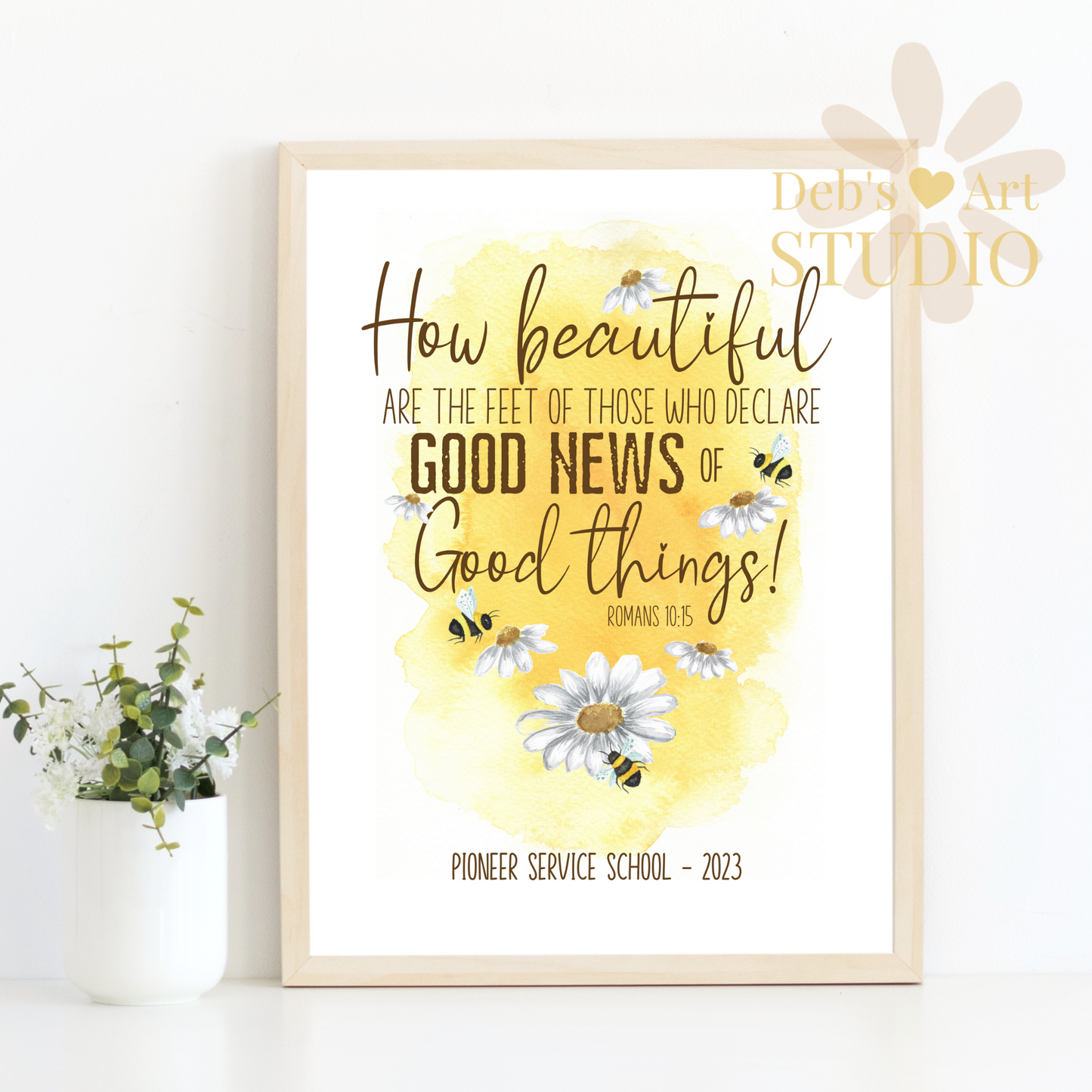 Romans 10:15, Bible Verse Wall Art | JW Pioneer Gifts | Pioneer School