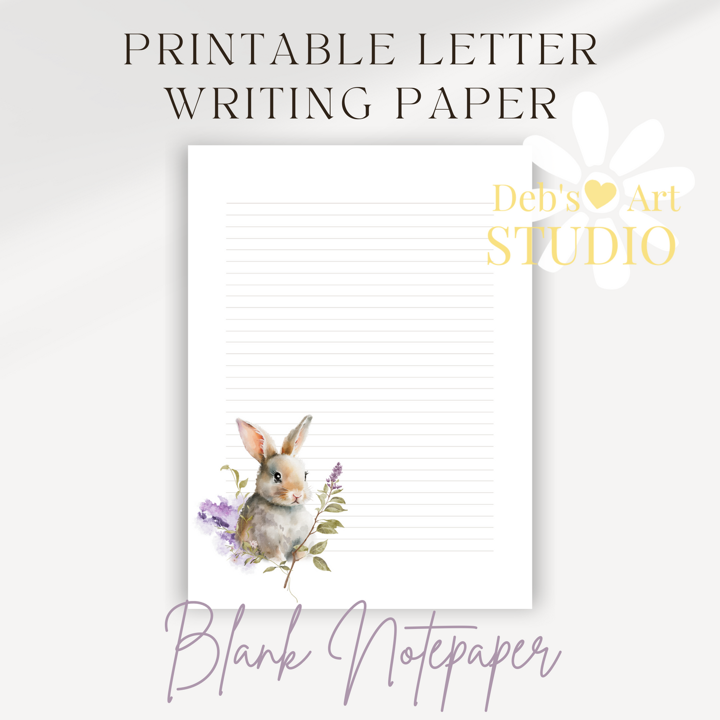 JW Letter Writing Paper | JW Printable | Notepaper | Baby Animals