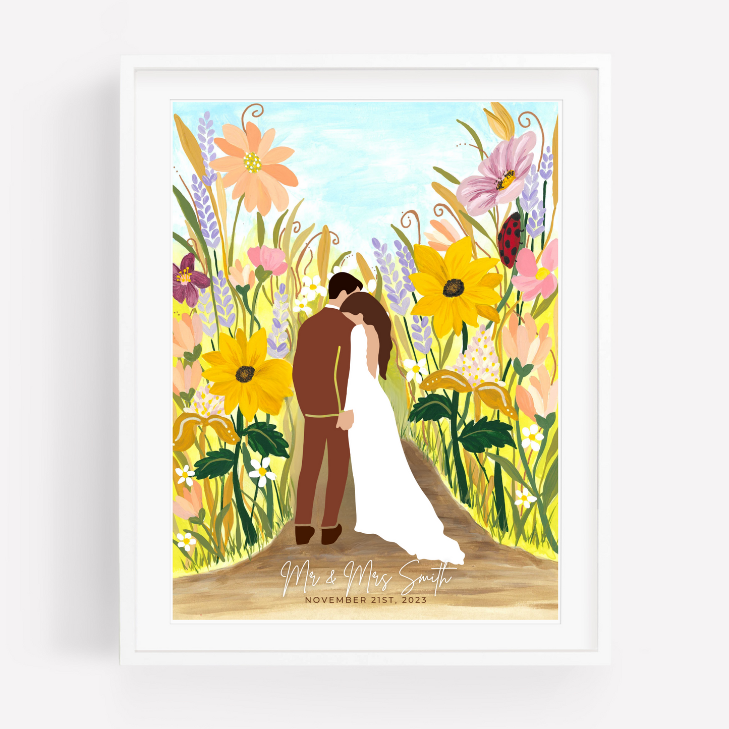 Custom Portrait | Couples Custom Print | JW Anniversary Gift | Wedding