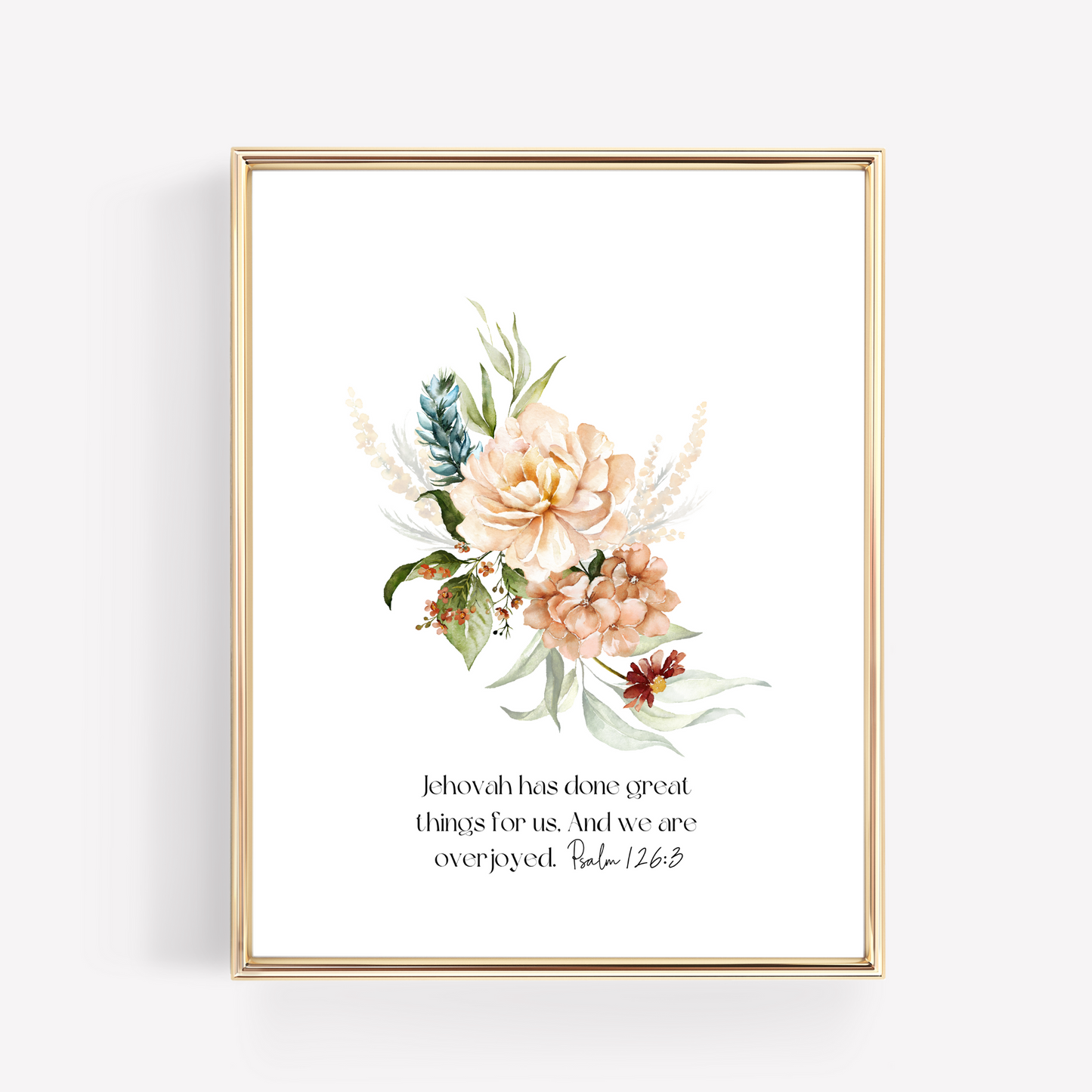 Custom Bible Verse Wall Art | Botanical Wall Art | Set of 3 Prints