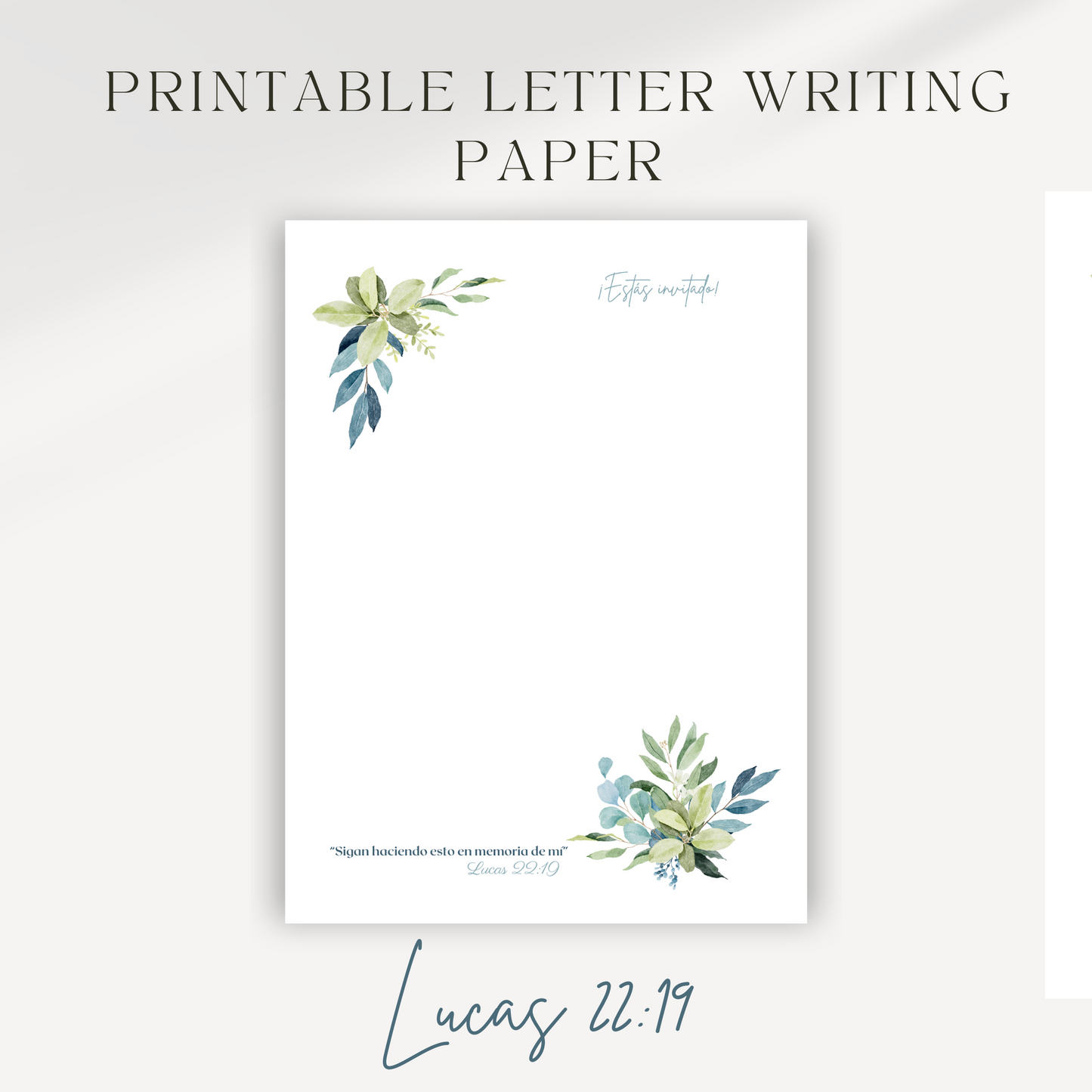 Memorial | Luke 22:19 | Spanish, JW Letter Writing | Eucalyptus Leaves