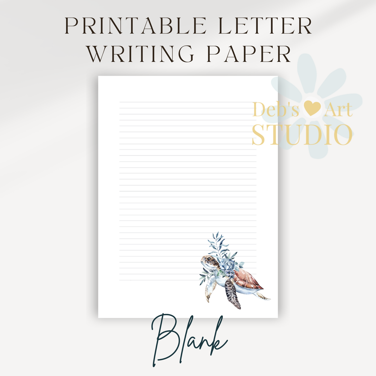 Letter Writing Paper | JW Printable | Letterheads | Ocean Fauna